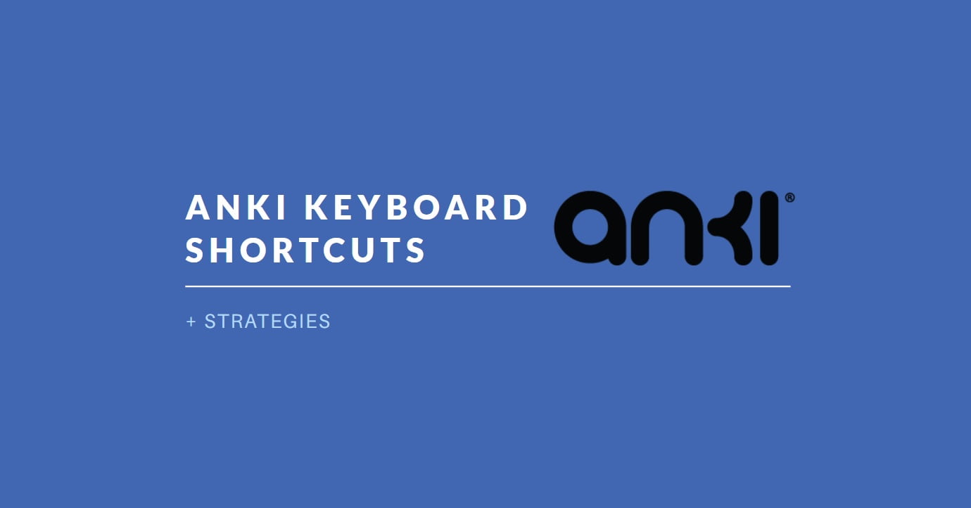 anki keyboard shortcuts